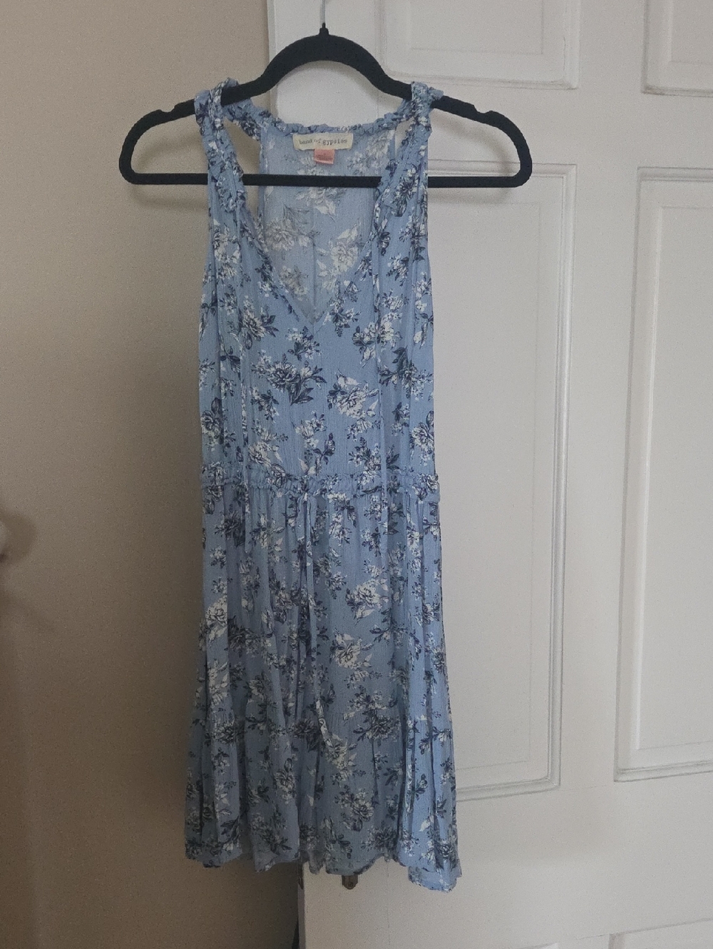 Band of Gypsies Light Blue Floral Sundress In Size Medium